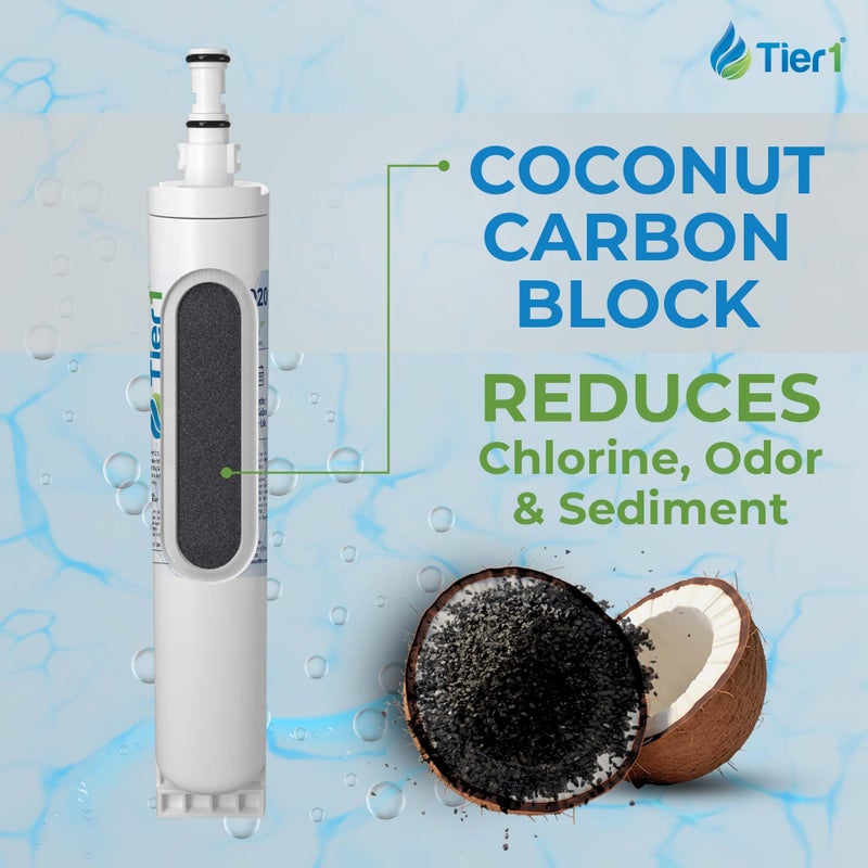 Tier1 RWF1020 4396508 Refrigerator Water Filter | Replacement for Whirlpool EDR5RXD1 & Kenmore 46-9010 | Fridge Filter - Up To 18 Months Supply | Odor Control | Great Tasting Water (3-pk) - Image 4